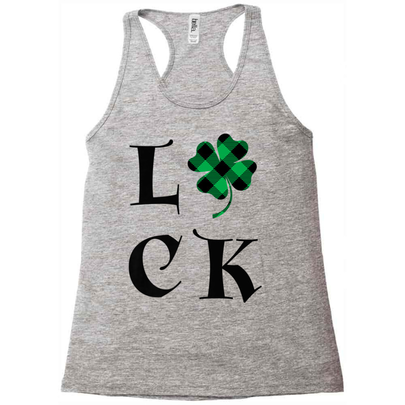 Luck Tartan Shamrock Four Leaf Clover St. Patrick's Day Tee Racerback Tank by cm-arts | Artistshot