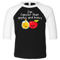 Rosh Hashanah Apples And Honey Shana Tova Jewish New Year T Shirt Toddler 3/4 Sleeve Tee | Artistshot