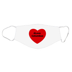 Love Columbus, Hashtag Heart, Love Columbus 2 Face Mask Designed By Chillinxs