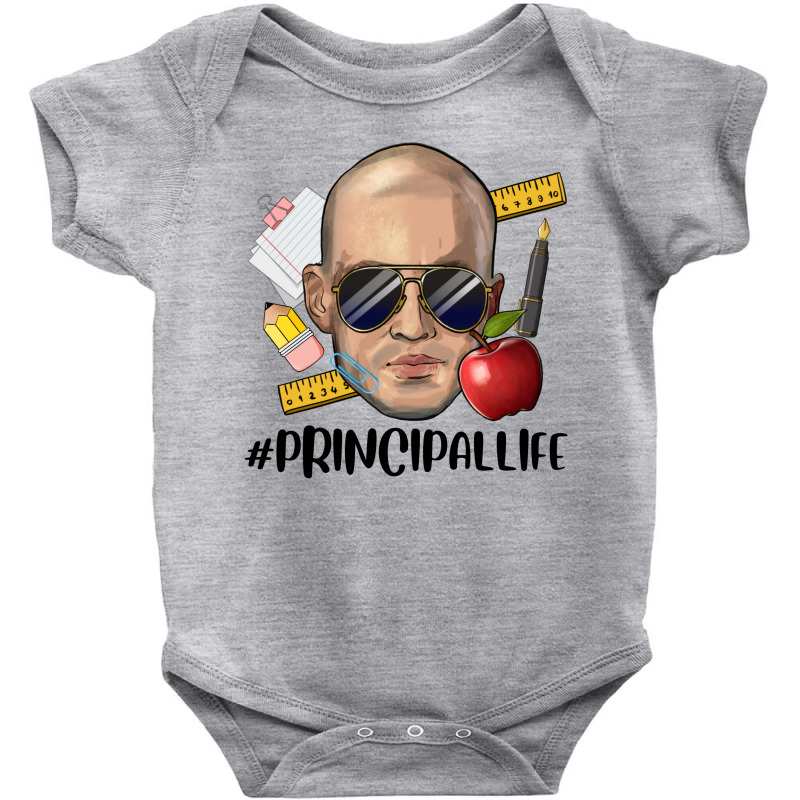 Bald Man Principal Life Baby Bodysuit by HRA Design Shop | Artistshot