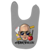 Bald Man Principal Life Baby Bibs | Artistshot