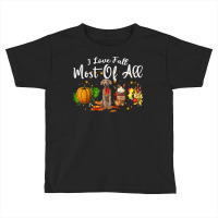 I Love Fall Most Of All Pumpkin Weimaraner Autumn Season T Shirt Toddler T-shirt | Artistshot