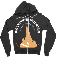 Big Mountain Thunder Theme Park Zipper Hoodie | Artistshot