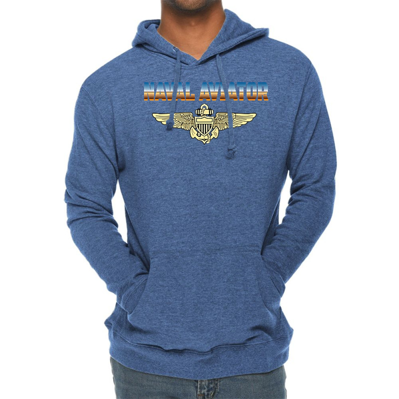 Fly Naval Aviator Classic Naval Officer Pilot Wing Navy Side Premium T Lightweight Hoodie by cm-arts | Artistshot