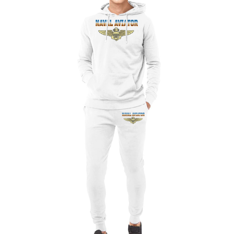 Fly Naval Aviator Classic Naval Officer Pilot Wing Navy Side Premium T Hoodie & Jogger set by cm-arts | Artistshot