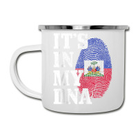 Haiti It's In My Dna Fingerprint Haitian Flag Pride Tank Top Camper Cup | Artistshot