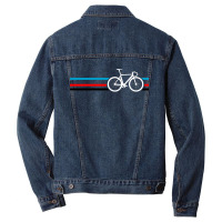 Bike Stripes Velodrome Men Denim Jacket | Artistshot