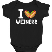 Frankfurter Wiener Frank Sausage Bun I Love Weiners Hotdogs T Shirt Baby Bodysuit | Artistshot