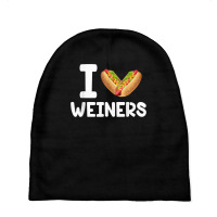 Frankfurter Wiener Frank Sausage Bun I Love Weiners Hotdogs T Shirt Baby Beanies | Artistshot