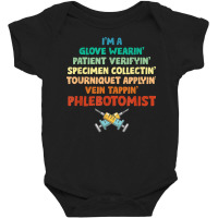 Phlebotomist Definition  Syringe Nurse  Phlebotomy T Shirt Baby Bodysuit | Artistshot