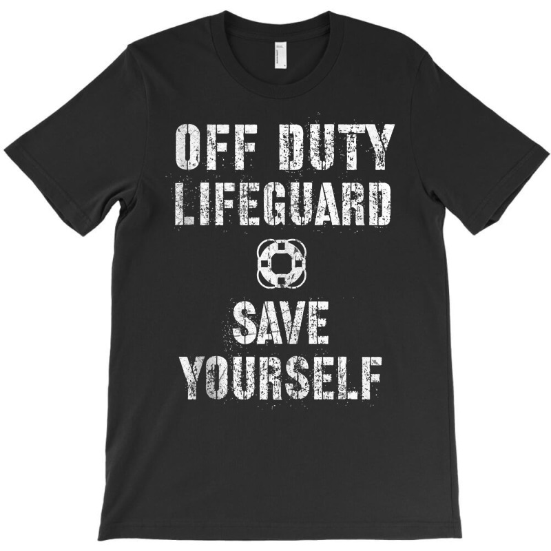 Save Yourself Lifeguard Swimming Pool Guard Off Duty Red Tank Top T-shirt | Artistshot