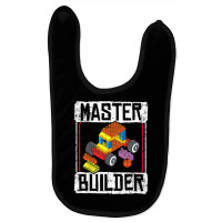 Kids Master Builder For A Builder Block Building Blocks Bricks T Shirt Baby Bibs | Artistshot