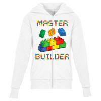 Brick Builder Blocks Building Master Builder Funny Toys Kids T Shirt Youth Zipper Hoodie | Artistshot