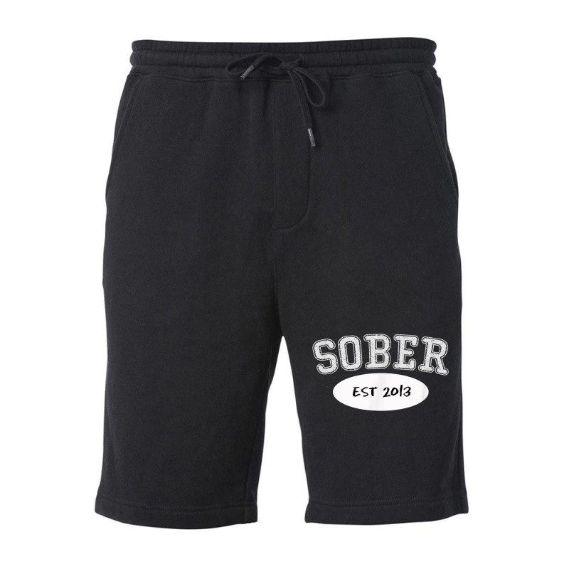 5 Years Sober, Since 2013, Sobriety Milestone Gift Shirt Fleece Short by cm-arts | Artistshot