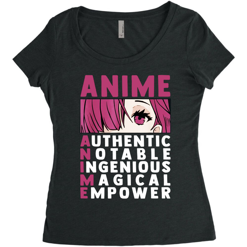 Anime Authenthic Notable Ingenious Magical Empower Women's Triblend Scoop T-shirt by Zenith | Artistshot