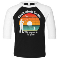 Mens Can't Work Today My Arm Is In A Cast, Fishing, Fathers Day T Shir Toddler 3/4 Sleeve Tee | Artistshot