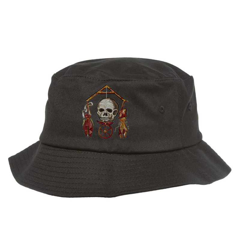 Roman Memento Mori Mosaic (black) Bucket Hat by PamelaJeanBrink | Artistshot