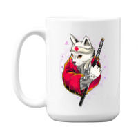 Pagan Occult Japan Flag Kawaii Anime Cat Samurai Pastel Goth T Shirt 15 Oz Coffee Mug | Artistshot