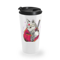 Pagan Occult Japan Flag Kawaii Anime Cat Samurai Pastel Goth T Shirt Travel Mug | Artistshot