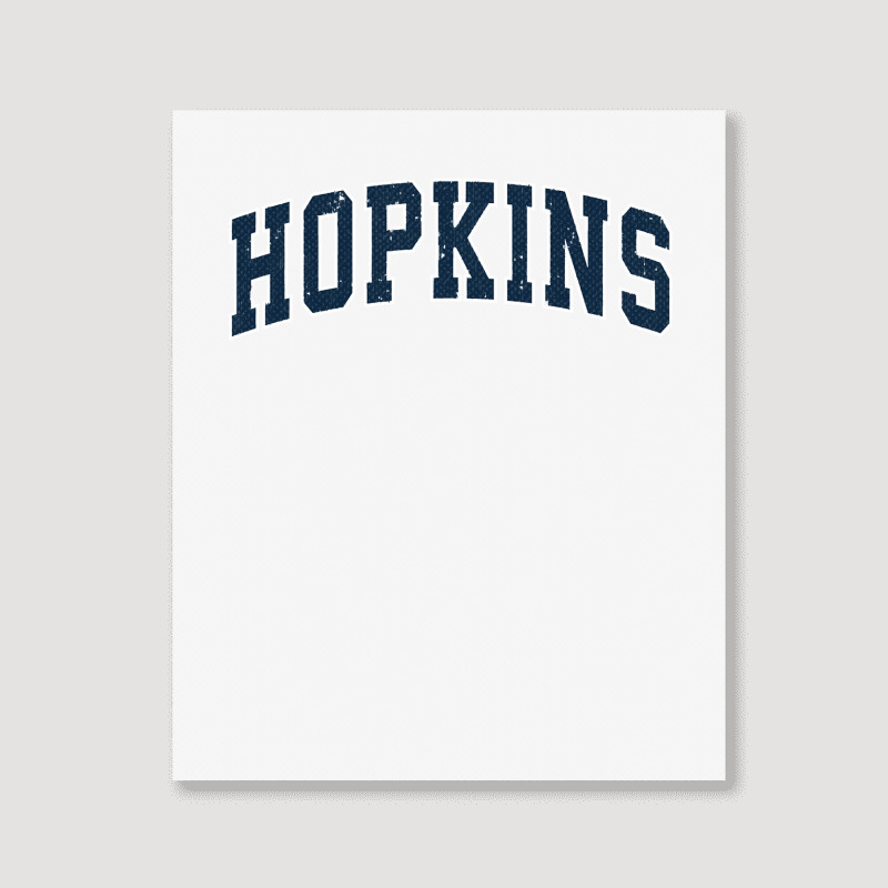 Hopkins Minnesota Mn Vintage Sports Design Navy Design Sweatshirt Portrait Canvas Print | Artistshot