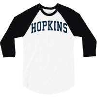 Hopkins Minnesota Mn Vintage Sports Design Navy Design Sweatshirt 3/4 Sleeve Shirt | Artistshot