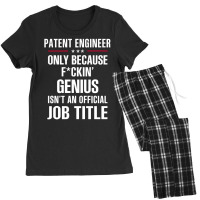 Gift For F Ckin' Genius Patent Engineer Women's Pajamas Set | Artistshot