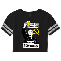 Crack Open A Cold One With The Comrades T Shirt   Lenin Meme Scorecard Crop Tee | Artistshot