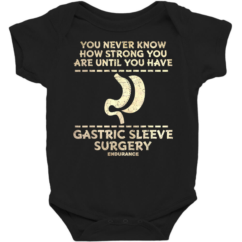 Funny Gastric Sleeve Bariatric Vsg Surgery Gastric Awareness T Shirt Baby Bodysuit by cm-arts | Artistshot