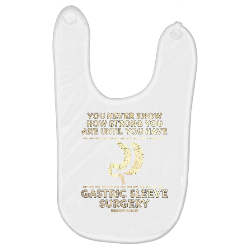 Funny Gastric Sleeve Bariatric Vsg Surgery Gastric Awareness T Shirt Baby Bibs by cm-arts | Artistshot