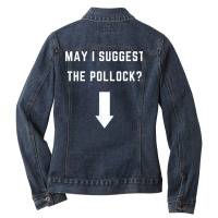 May I Suggest The Pollock   With An Arrow T Shirt Ladies Denim Jacket | Artistshot