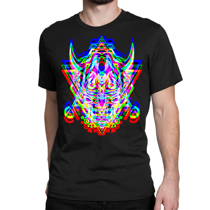 Samurai Mask Anime Demon Bushido Warrior Aesthetic Japanese T Shirt Classic T-shirt by cm-arts | Artistshot