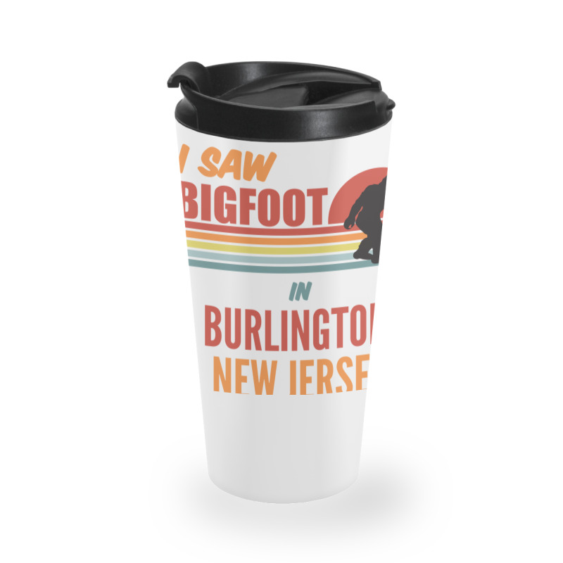 Bigfoot Lives In Burlington New Jersey Sweatshirt Travel Mug | Artistshot