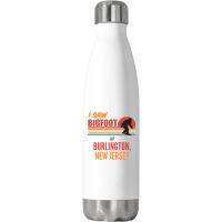 Bigfoot Lives In Burlington New Jersey Sweatshirt Stainless Steel Water Bottle | Artistshot