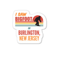 Bigfoot Lives In Burlington New Jersey Sweatshirt Sticker | Artistshot