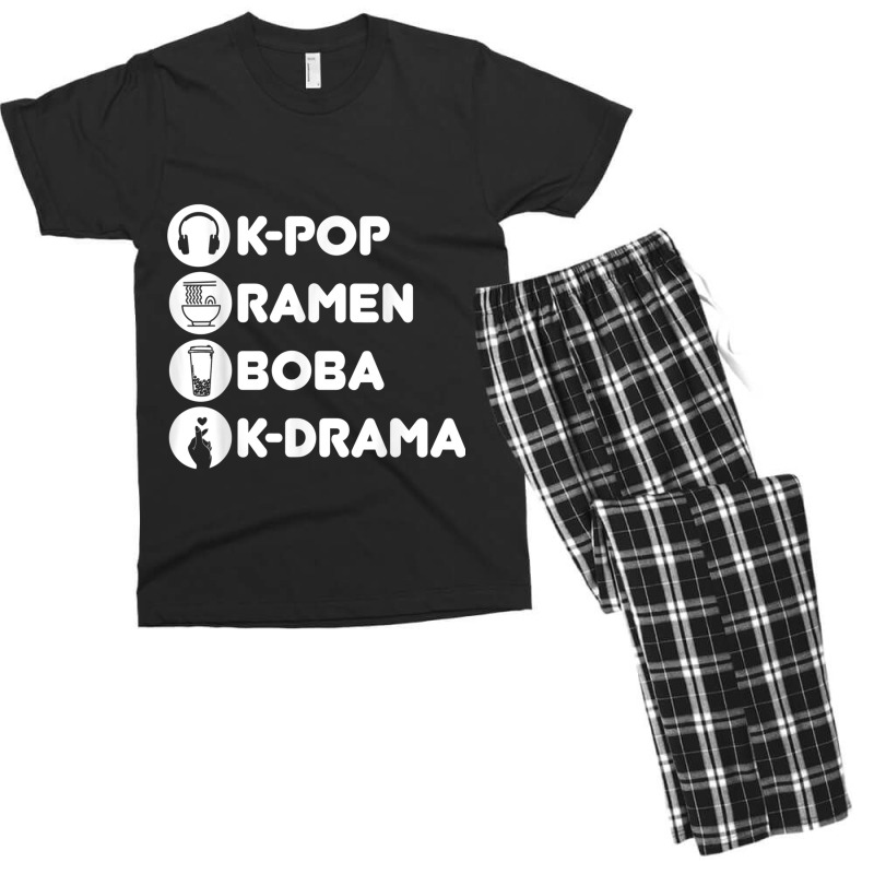 Kpop Ramen Boba Kdrama Korean Men's T-shirt Pajama Set | Artistshot