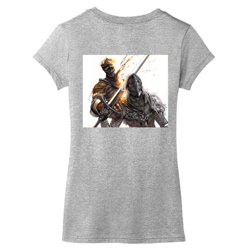 Ashen One And The Tarnished Women's V-Neck T-Shirt by Dinh Quan | Artistshot