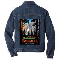 Yosemite Vintage National Park Men Denim Jacket | Artistshot