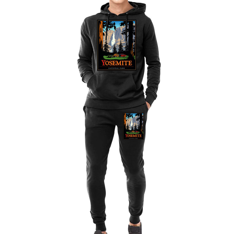 Yosemite Vintage National Park Hoodie & Jogger Set | Artistshot