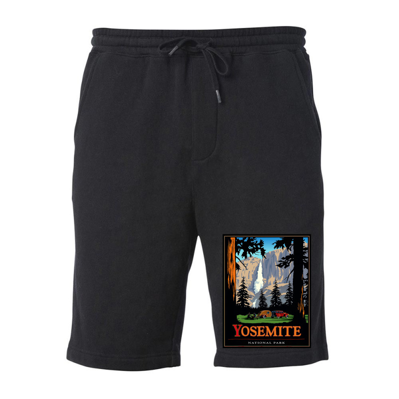 Yosemite Vintage National Park Fleece Short | Artistshot