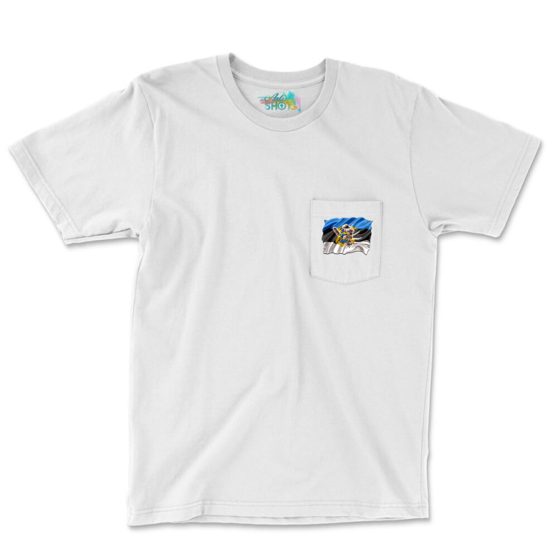 Estonia Flag Shirt Estonian Hand Gift Pocket T-shirt | Artistshot