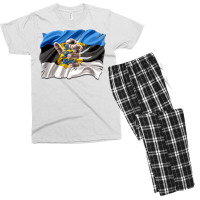 Estonia Flag Shirt Estonian Hand Gift Men's T-shirt Pajama Set | Artistshot