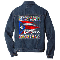 Hispanic Heritage Boricua Puerto Rican Flag Latin America T T Shirt Men Denim Jacket | Artistshot