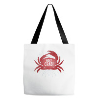 Holly Crab Funny Gift Tee Shirt Crustacean Zoology Nerd Tote Bags | Artistshot