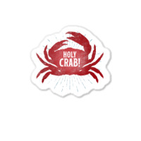 Holly Crab Funny Gift Tee Shirt Crustacean Zoology Nerd Sticker | Artistshot