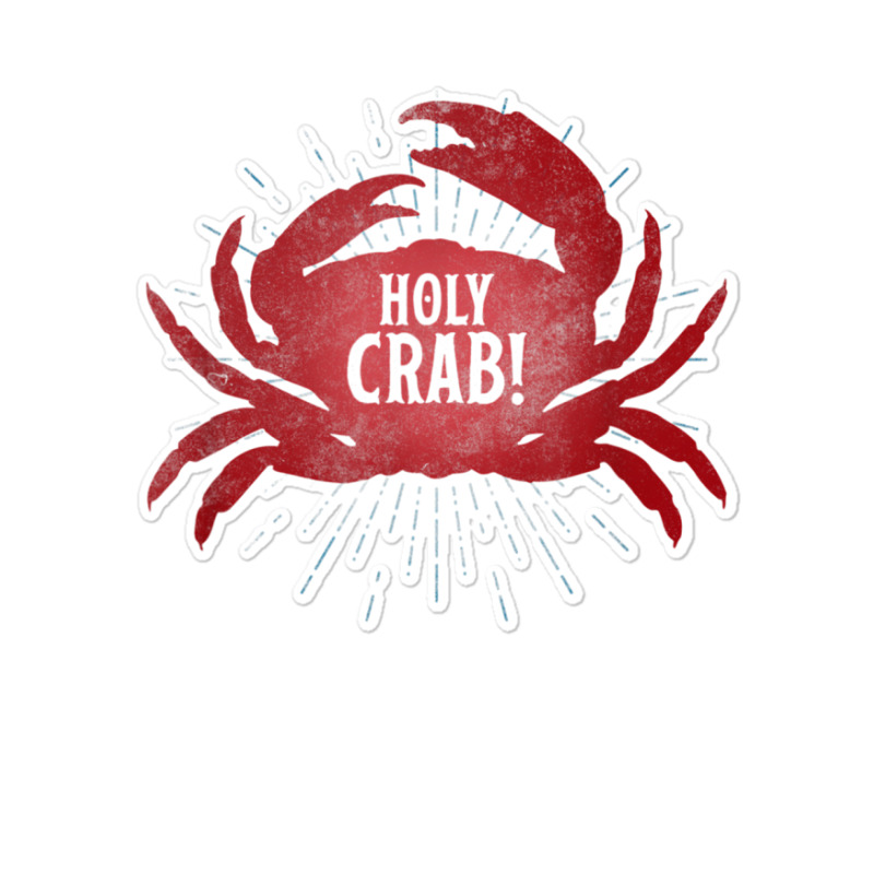 Holly Crab Funny Gift Tee Shirt Crustacean Zoology Nerd Sticker | Artistshot