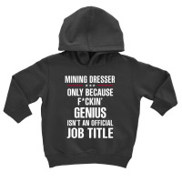 Gift For F Ckin' Genius Mining Dresser Toddler Hoodie | Artistshot