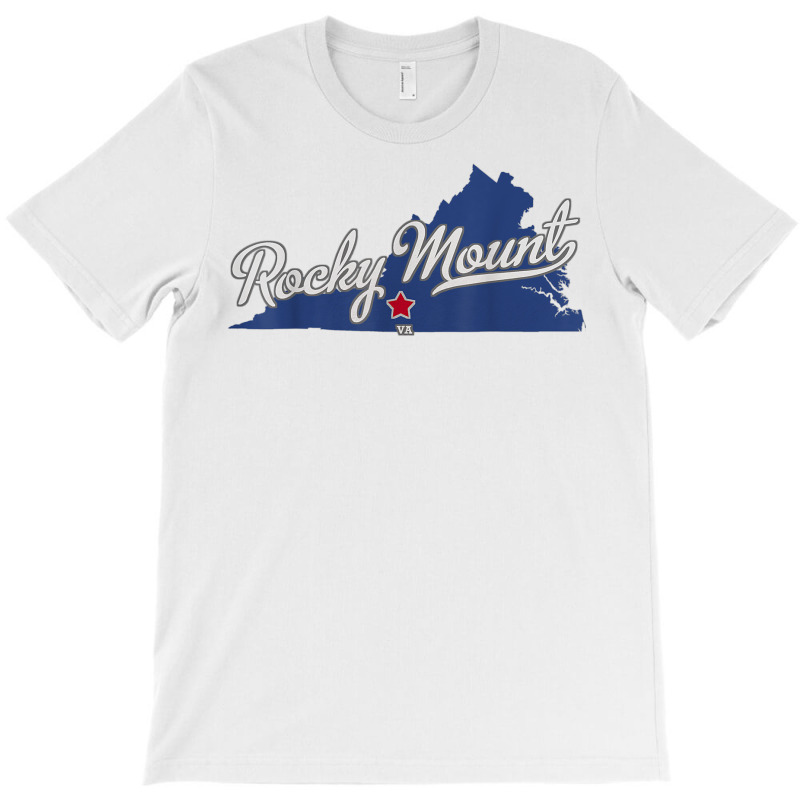 Rocky Mount Virginia Va Map T Shirt T-shirt | Artistshot