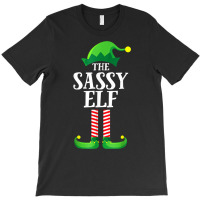 Sassy Elf Matching Family Group Christmas Party Pajama T Shirt T-shirt | Artistshot