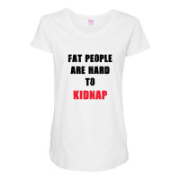 Fat People Maternity Scoop Neck T-shirt | Artistshot