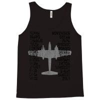 Phonetic Alphabet Airplane Pilot Flying Aviation Plane T-shirt Tank Top | Artistshot